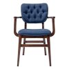 missy wooden restaurant chair with armrest