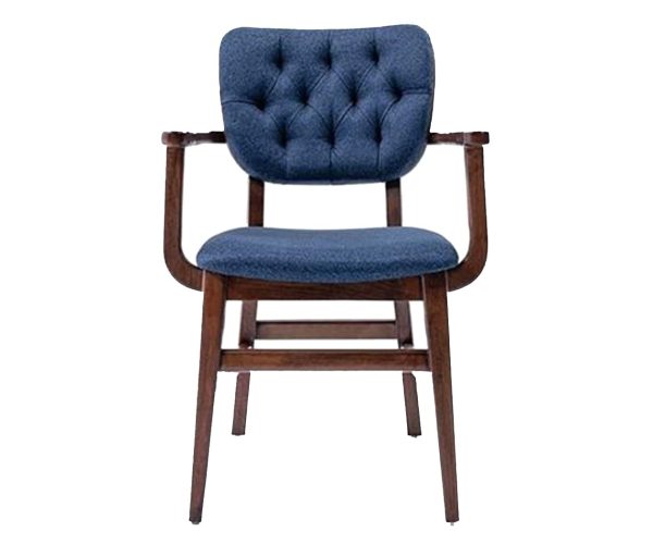 missy wooden restaurant chair with armrest