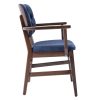 missy wooden restaurant chair with armrest
